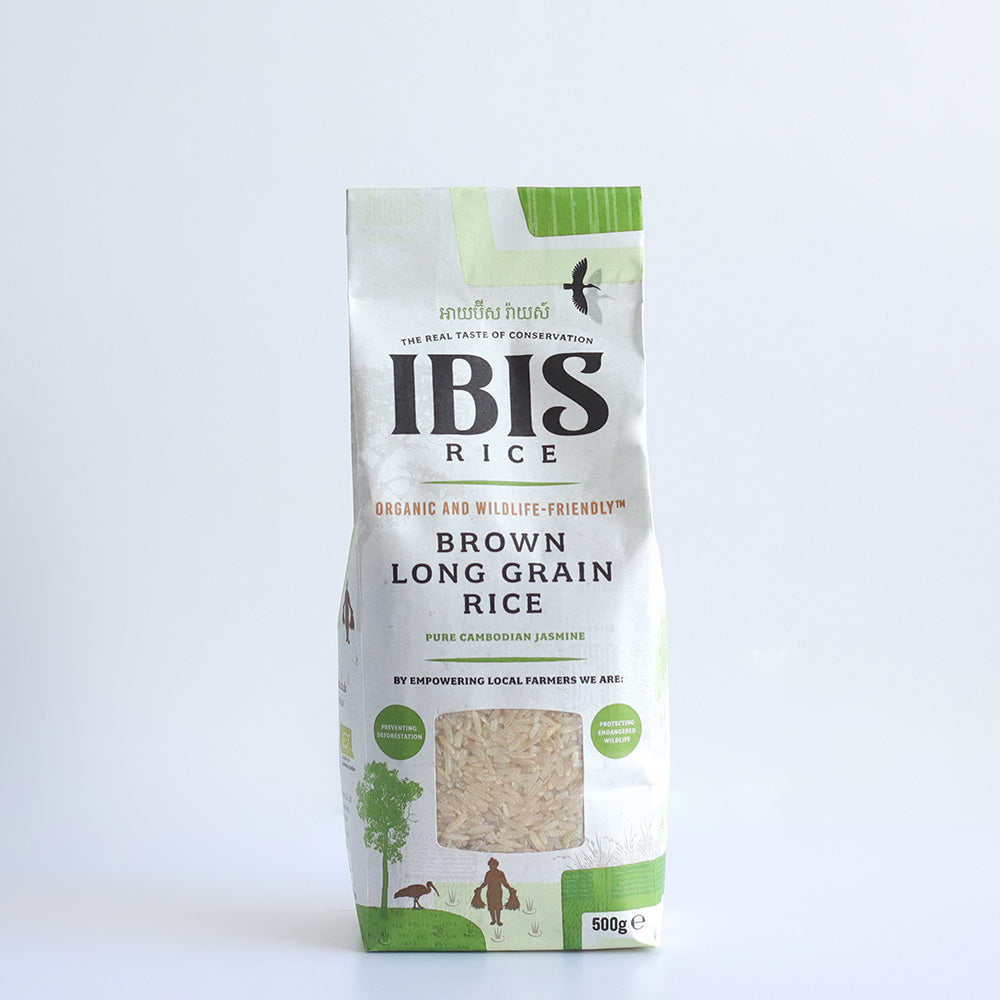 Organic Brown Long Grain Rice Jasmine 500g - Just Natural