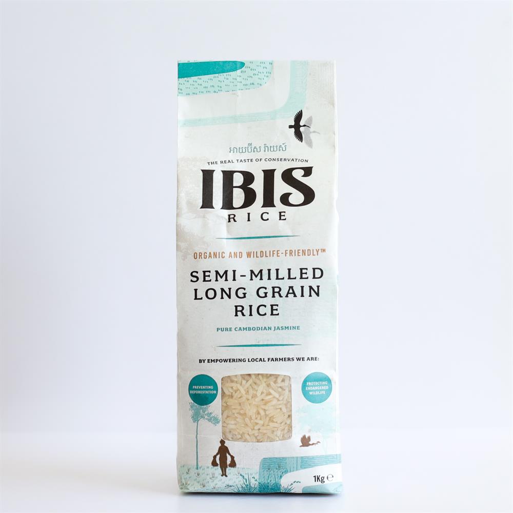 Organic Semi-milled Long Grain Rice Jasmine 1kg - Just Natural