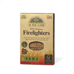 Firelighters. Non toxic Wood and Vegetable 28 pieces - Just Natural