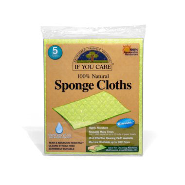 Sponge Cloths 5 Pack - Just Natural