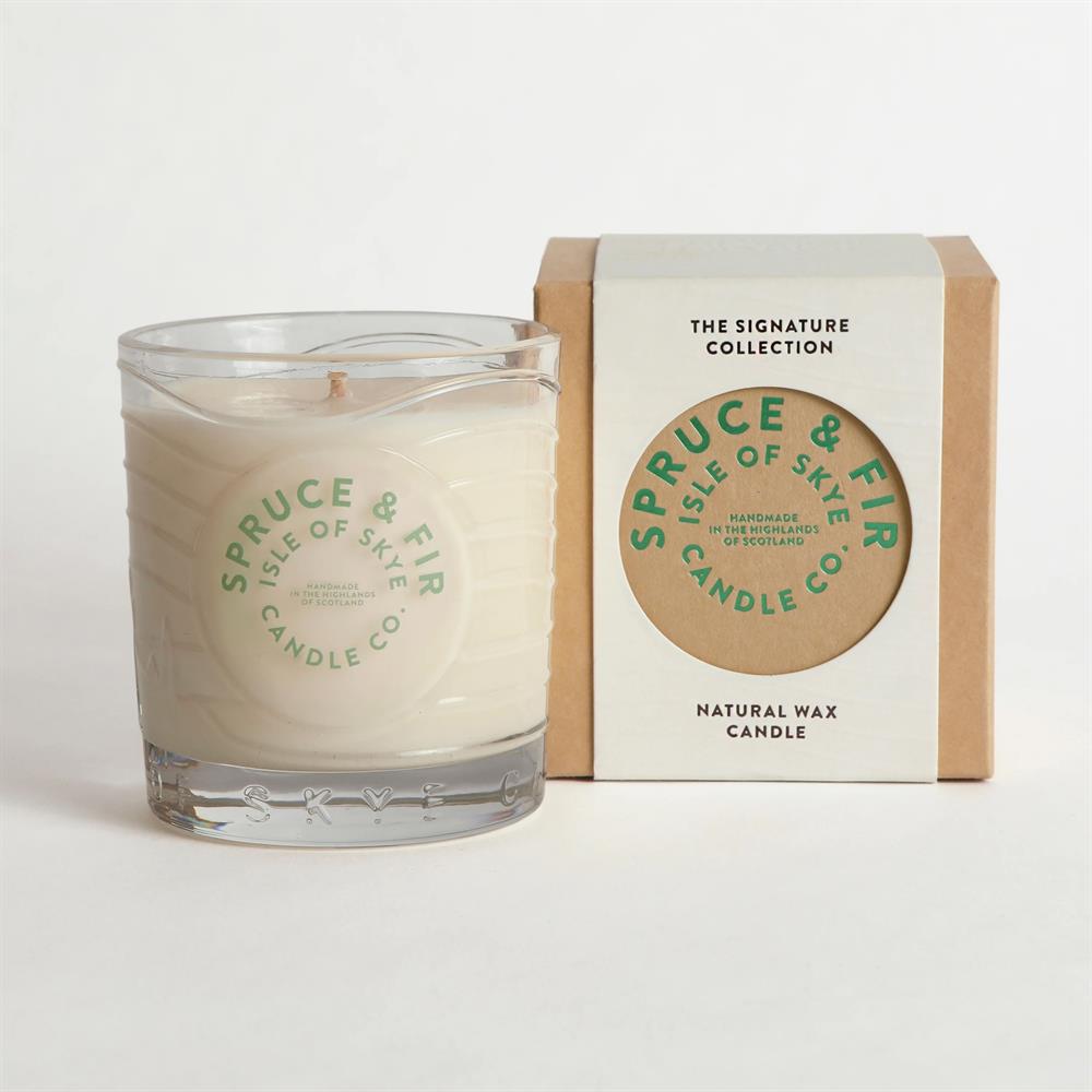 Spruce & Fir Island Natural Wax Candle 9.1cm x 8.2cm x 8.2cm - Just Natural