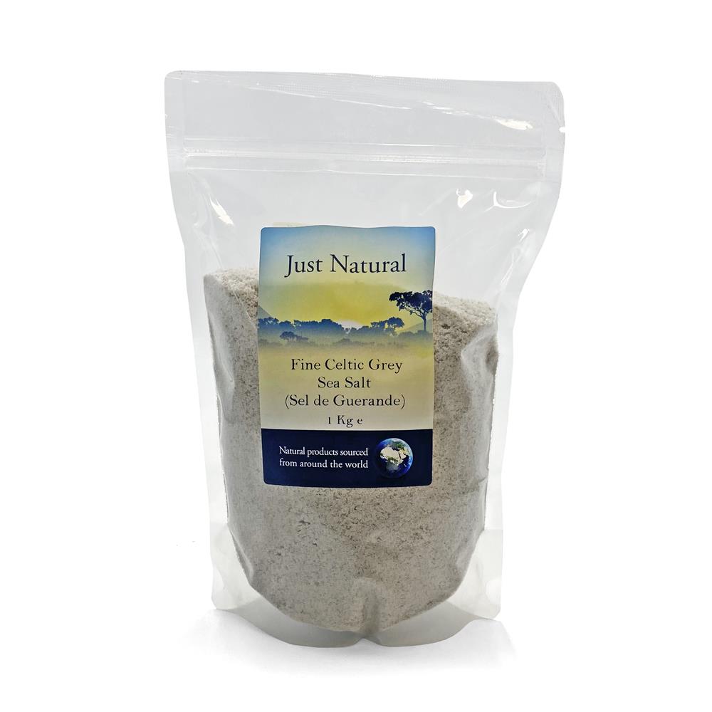 Fine Celtic Grey Sea Salt (Sel de Guerande) Unrefined 1kg - Just Natural