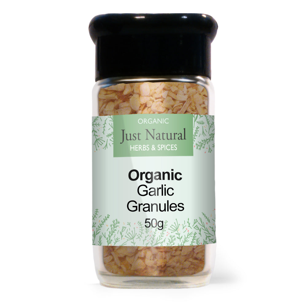 Garlic Granules (Glass Jar) 50g - Just Natural