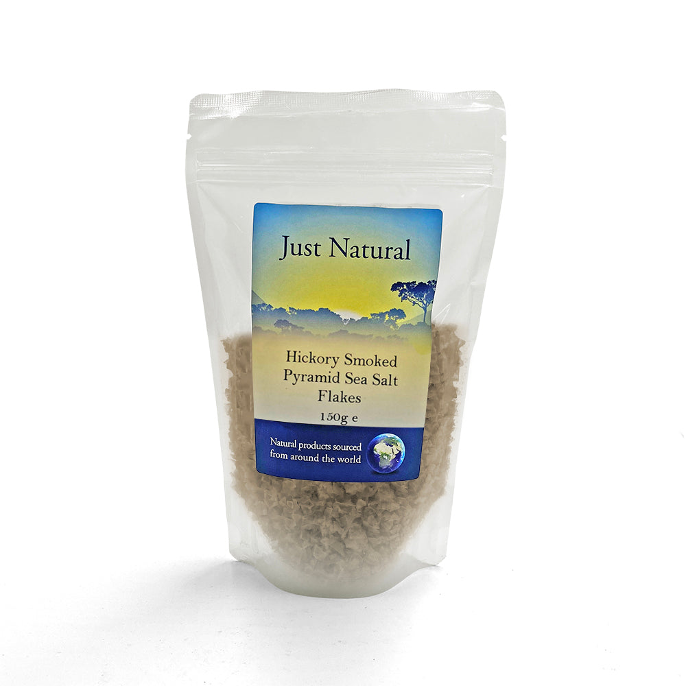 Hickory Smoked Pyramid Sea Salt Flakes 150g - Just Natural