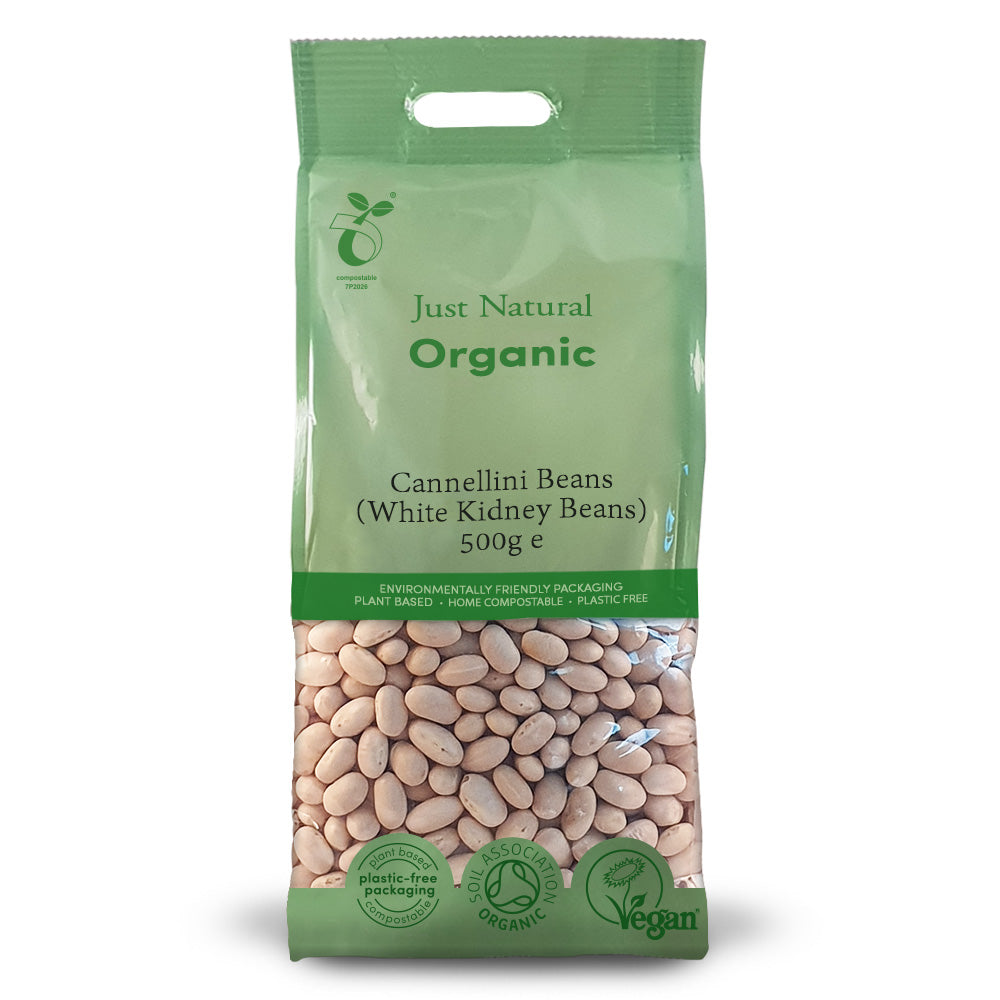 Organic Cannellini Beans (White Kidney Beans) 500g - Just Natural