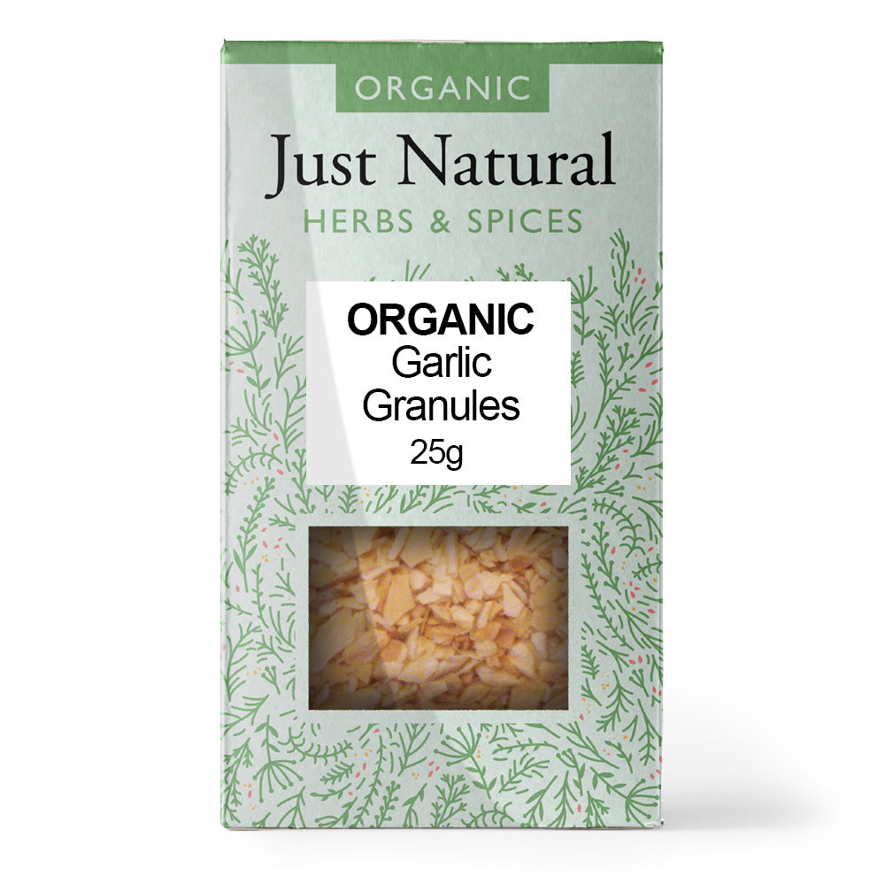 Organic Garlic Granules 25g - Just Natural