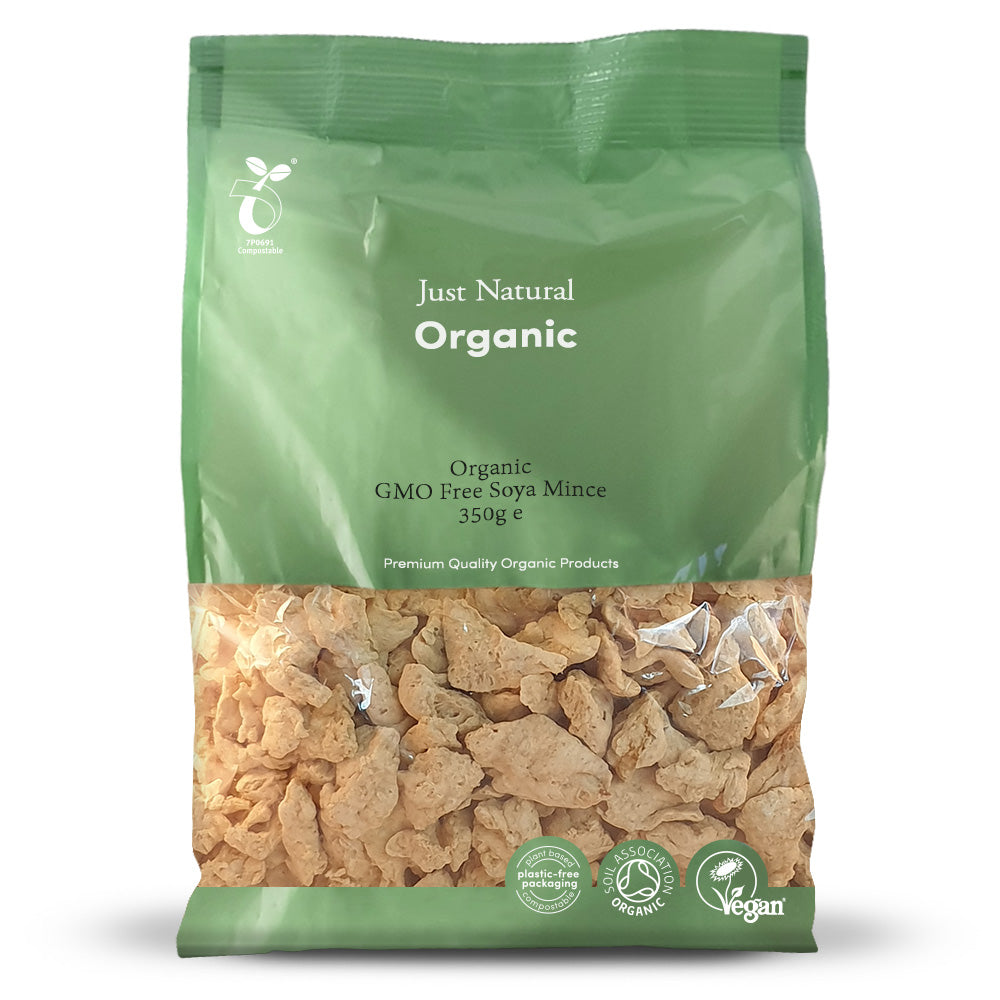 Organic GMO Free Soya Mince 350g - Just Natural