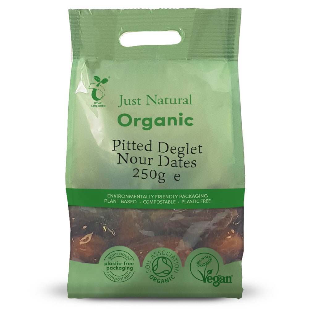 Organic Pitted Deglet Nour Dates 250g - Just Natural
