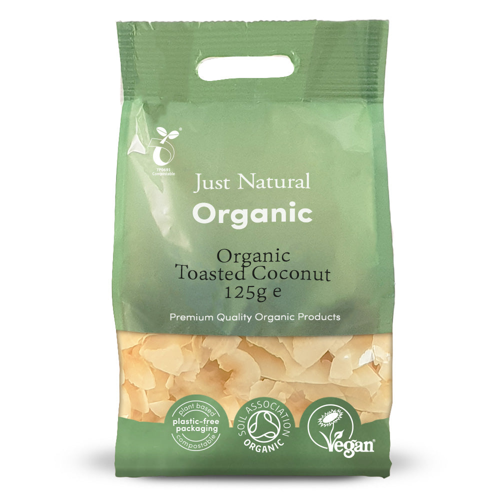 Organic Toasted Coconut 125g - Just Natural