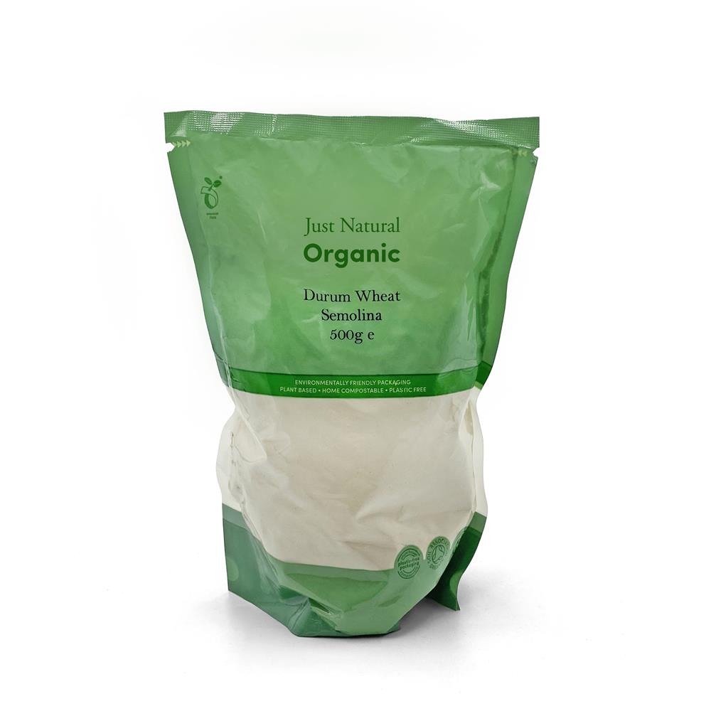Organic Wheat Semolina 500g - Just Natural