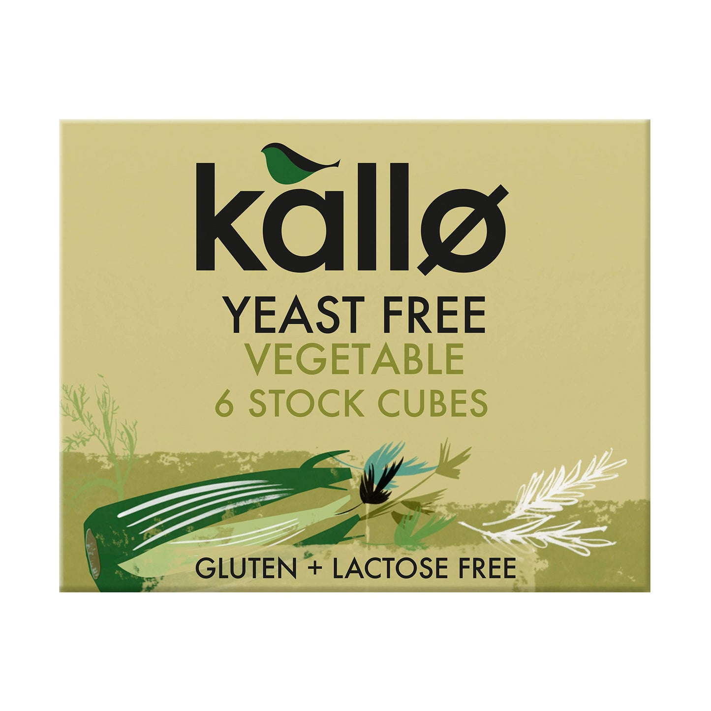 Kallo Yeast Free Vegetable Stock Cubes 60g