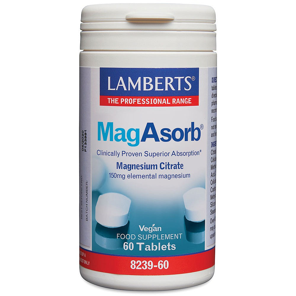 MagAsorb 150mg (as Citrate) 60 tablet - Just Natural
