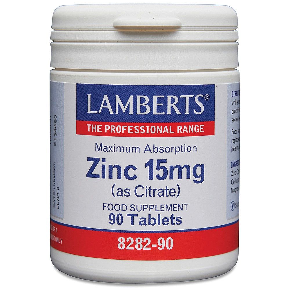 Lamberts Zinc 15mg (as Citrate) 90 tablet