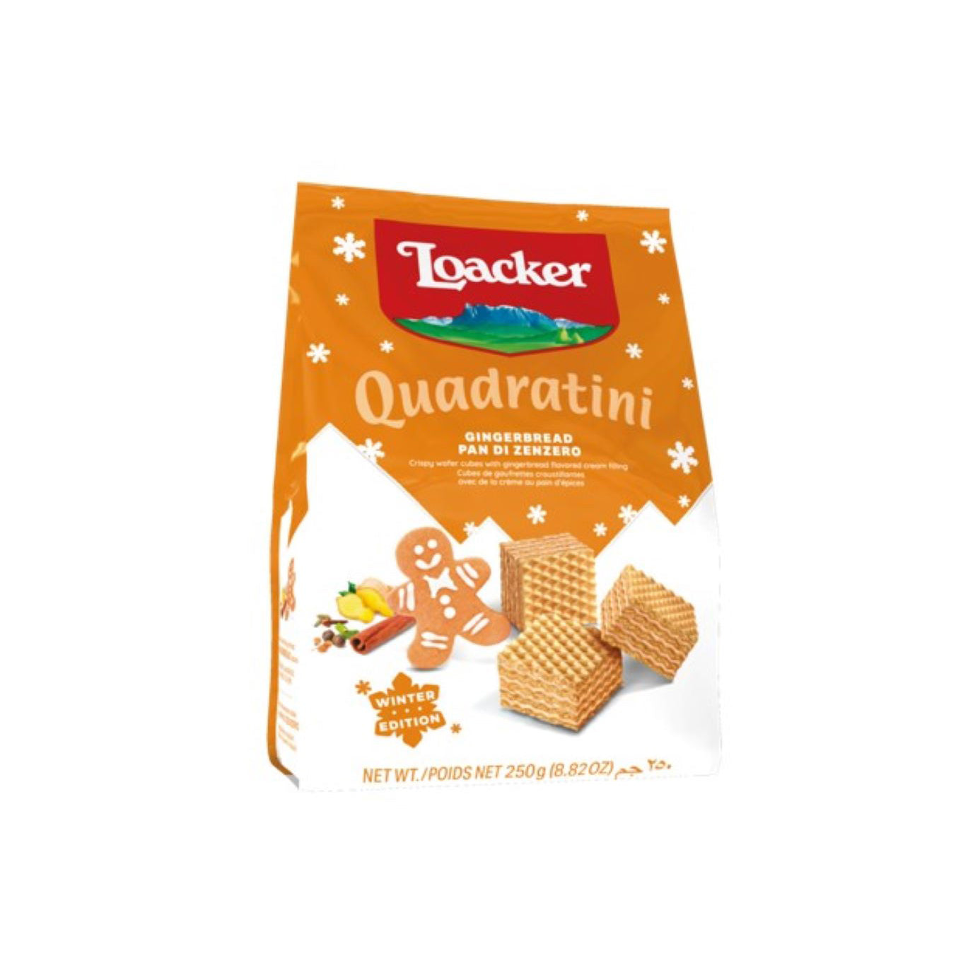 Quadratini Gingerbread 250g - Just Natural