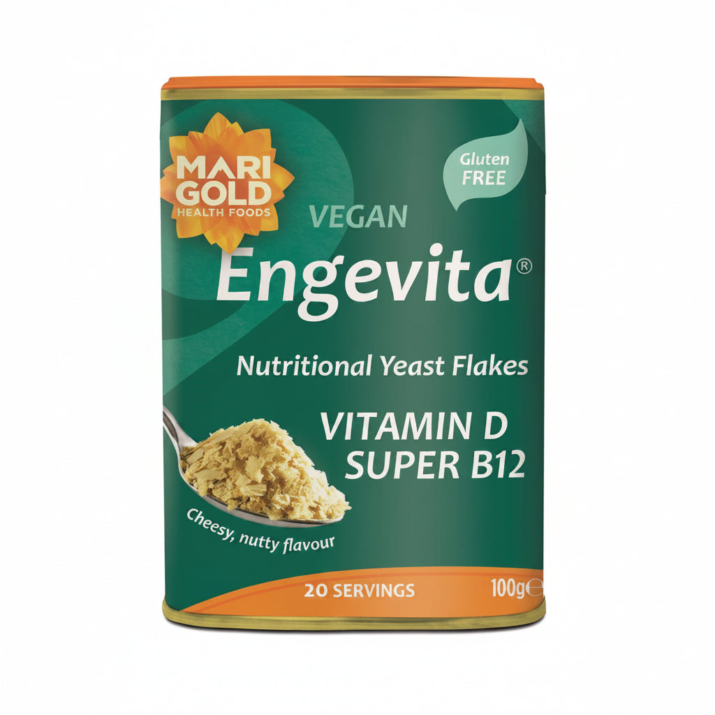 Engevita Nutritional Yeast Flakes with B12 & Vit D 100g - Just Natural