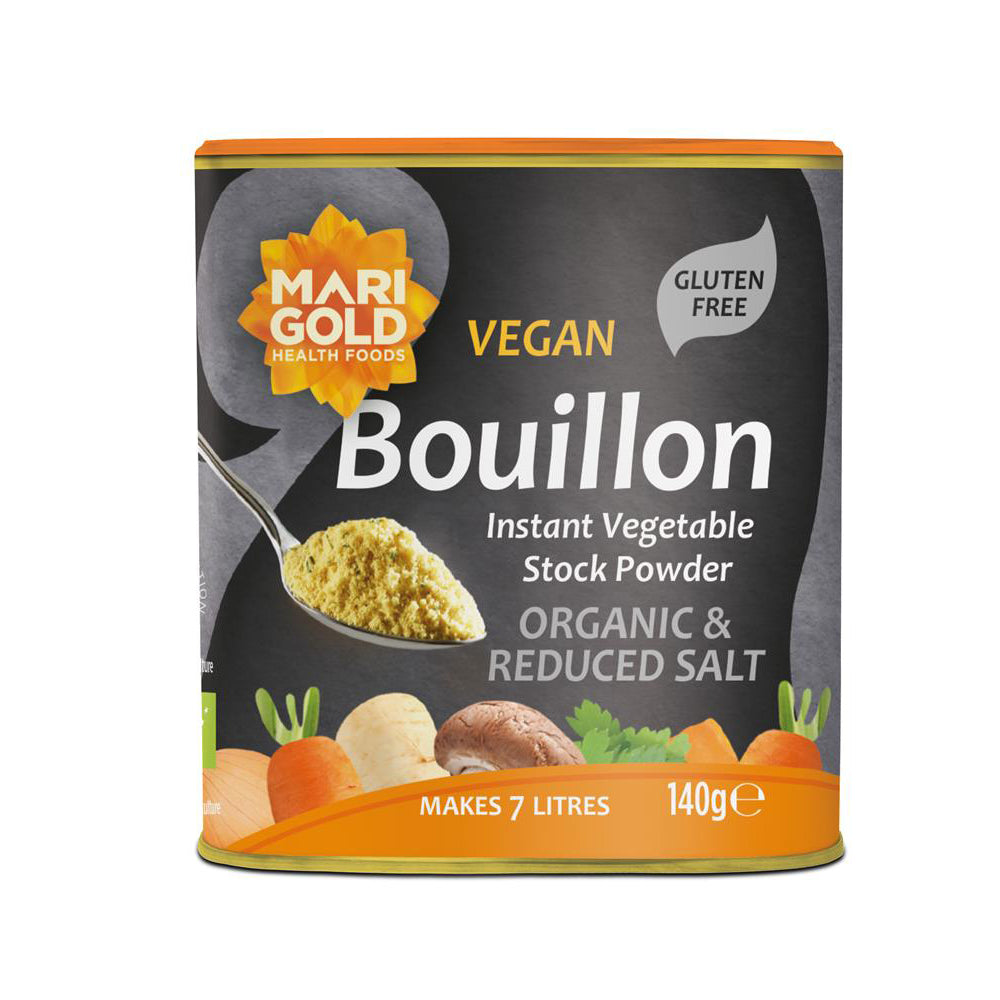 Organic Swiss Reduced Salt Vegetable Bouillon Powder 140g - Just Natural