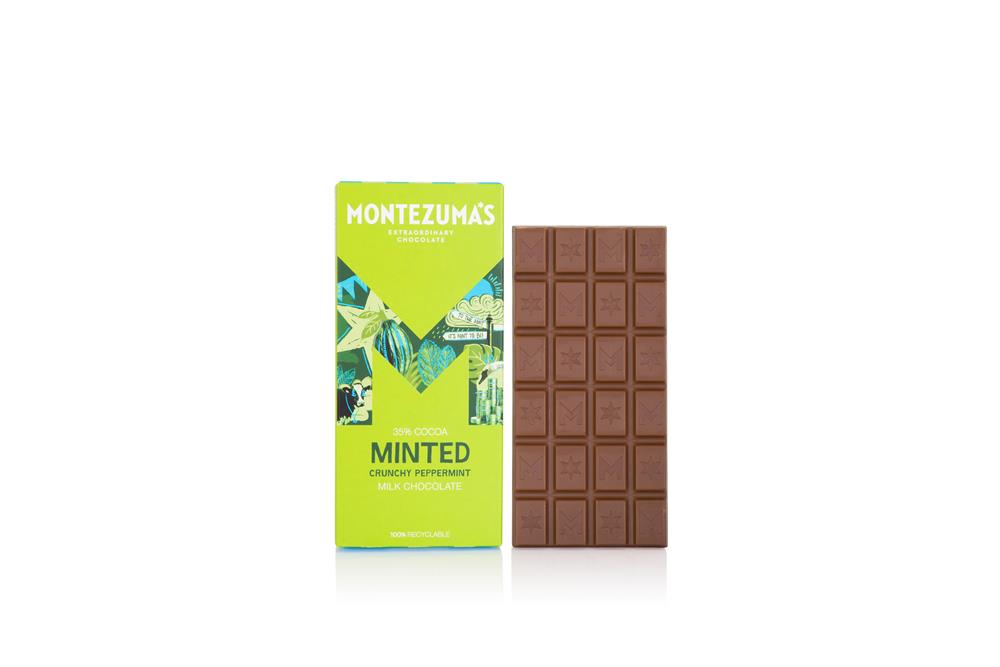 Minted - Milk Chocolate with Crunchy Peppermint 90g Bar - Just Natural