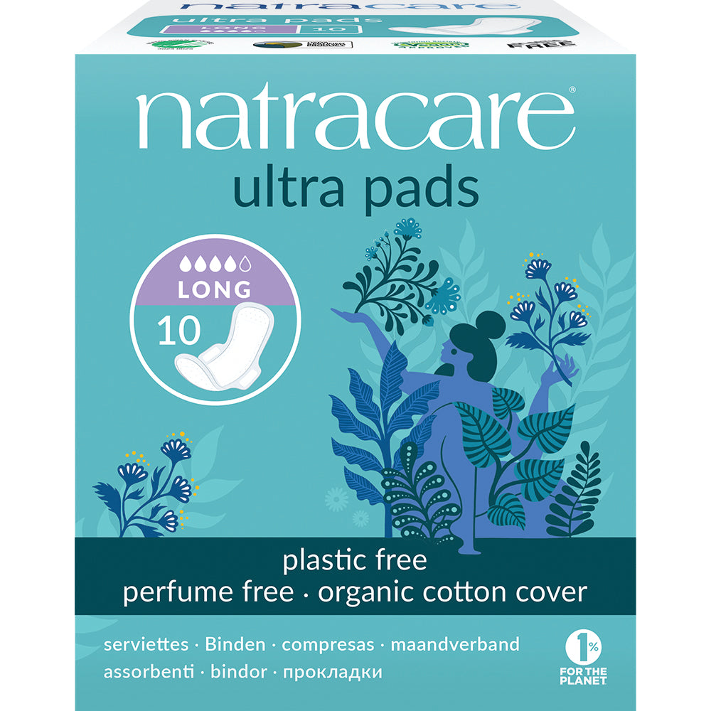 Natural Ultra Pads Long with wings x 10 - Just Natural