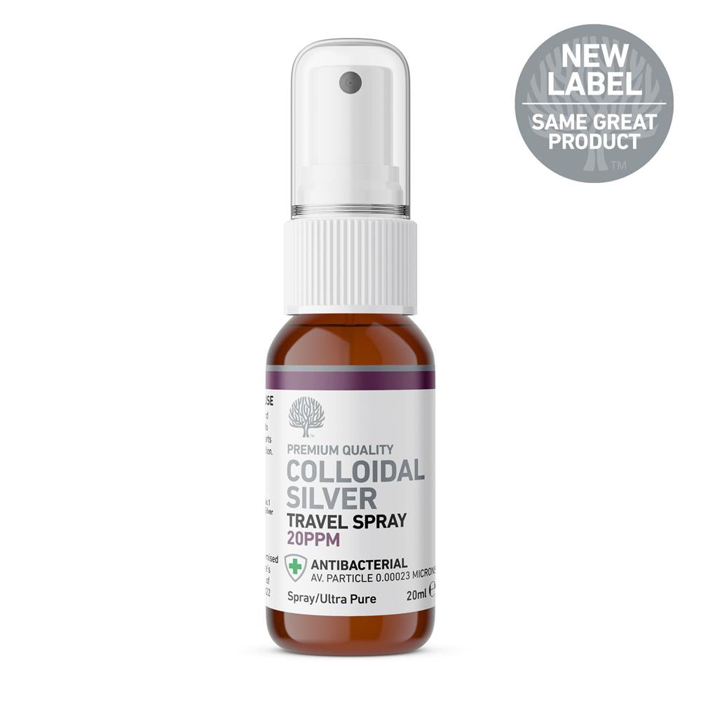 20ppm Colloidal Silver Spray Travel Size 20ml - Just Natural