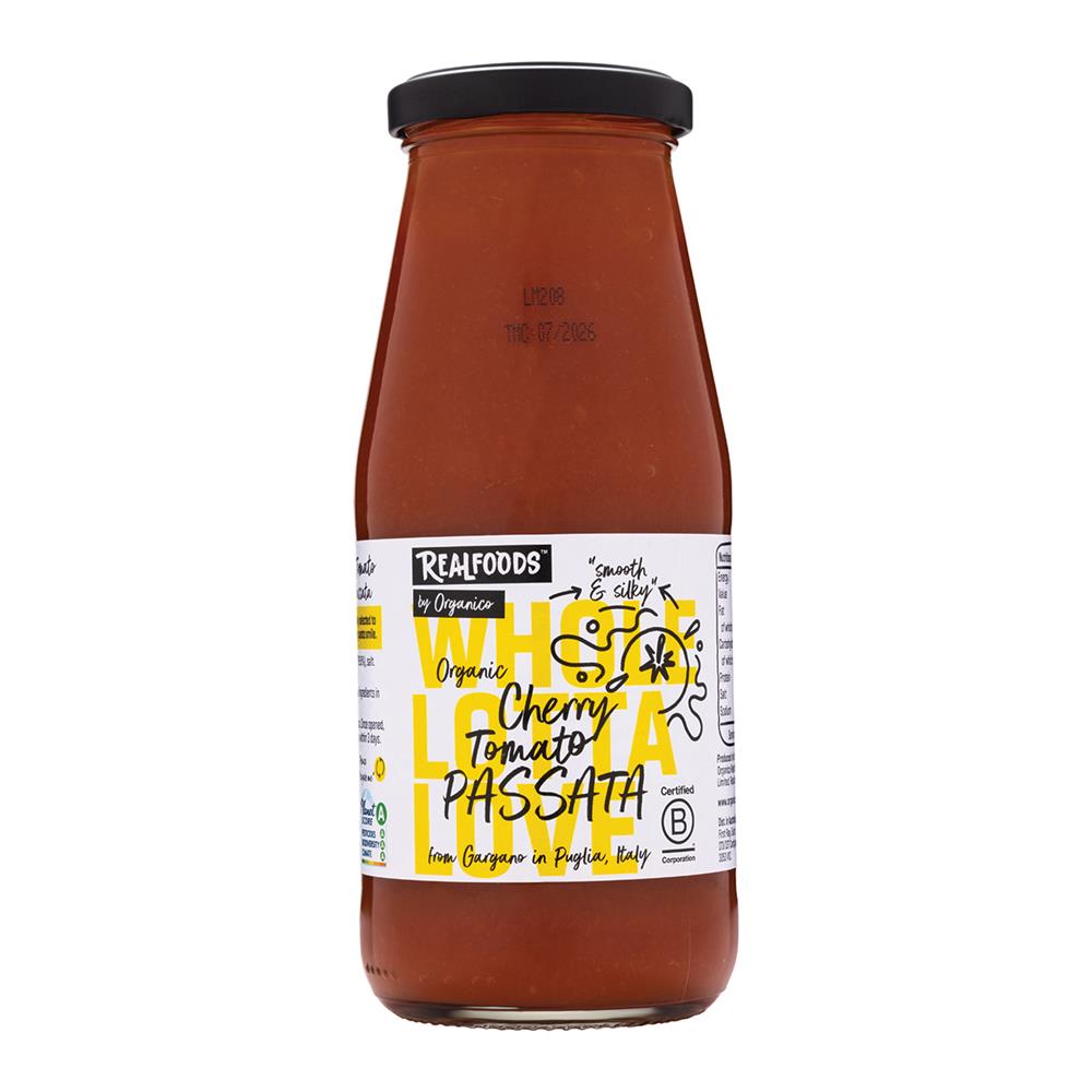 Organic Cherry Tomato Passata 420g.