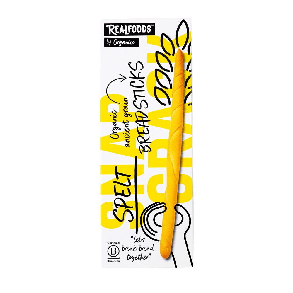 Organic Spelt Breadsticks 120g.