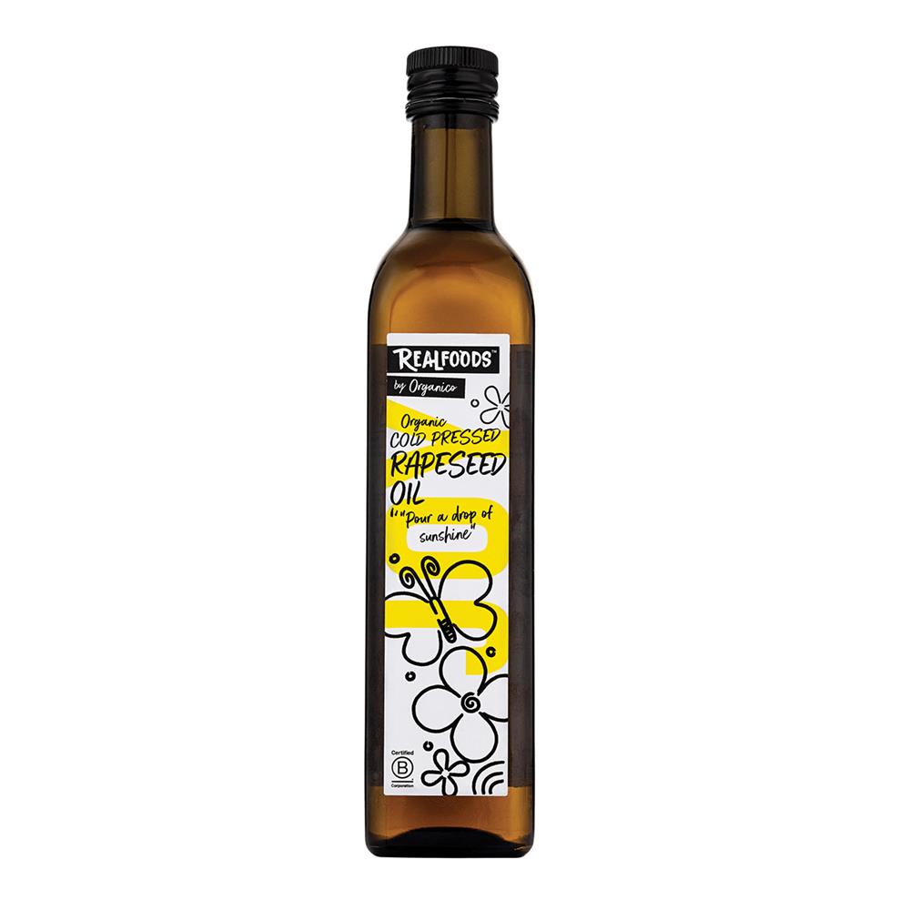 Organico Organic Virgin Cold pressed Rapeseed Oil 500ml.