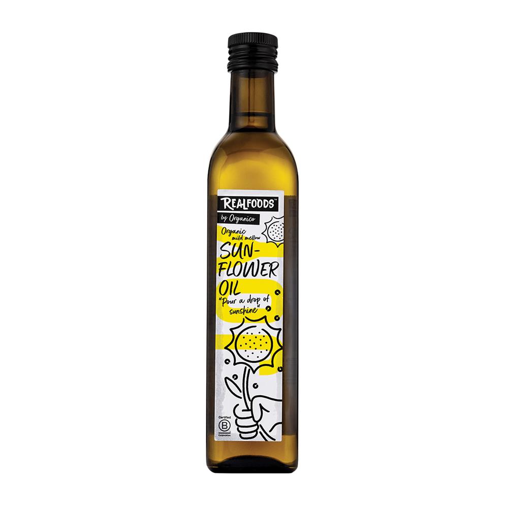 Organico Organic Virgin Cold pressed Sunflower Oil 500ml.
