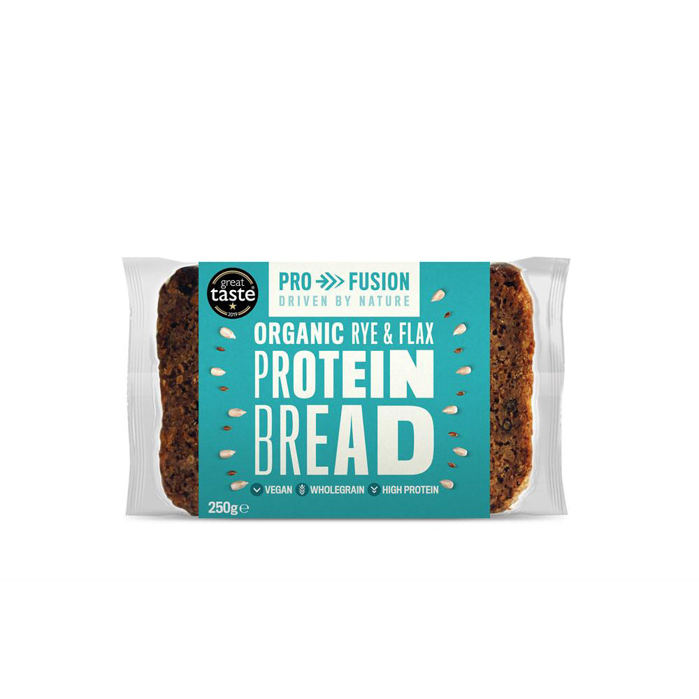 Profusion Organic Protein Bread Rye & Flax 250g - Just Natural