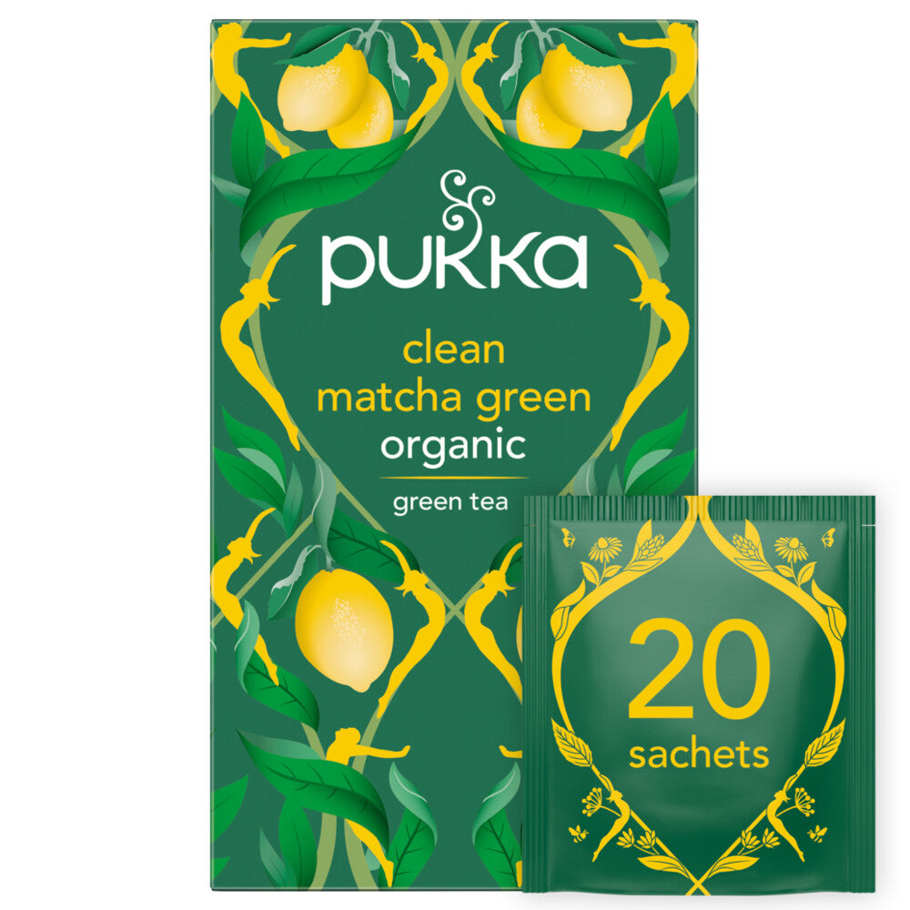 Clean Matcha Green Tea 20 Sachet - Just Natural
