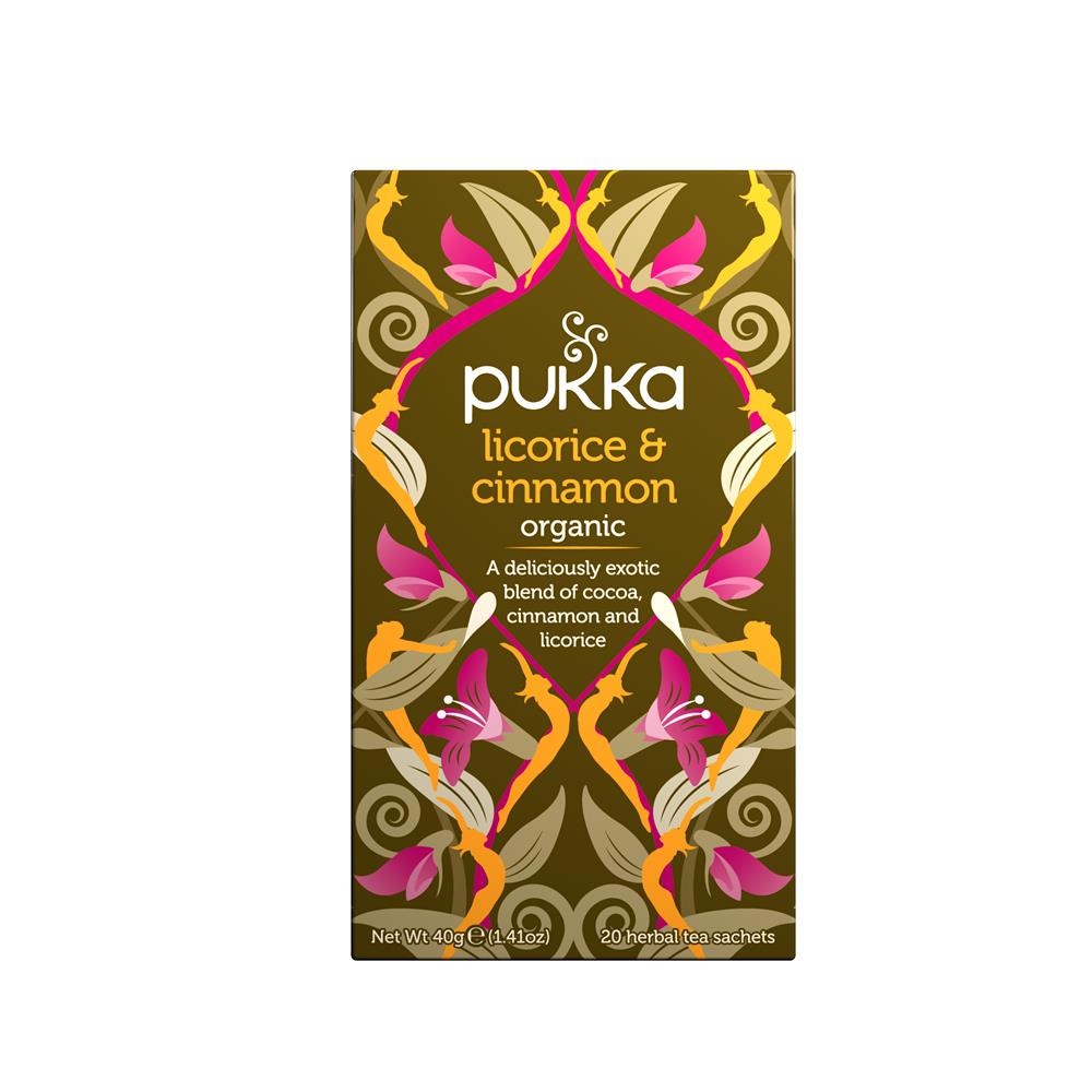 Organic Licorice & Cinnamon Herbal Tea x 20 sachets - Just Natural