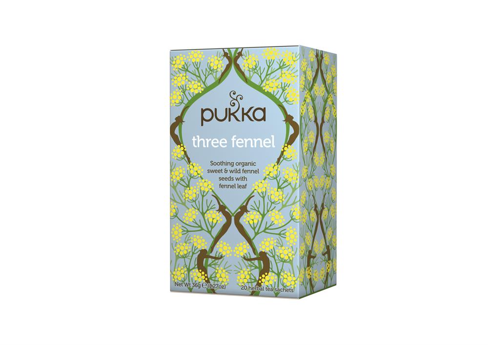 Three Fennel Tea 20 Sachet - Just Natural