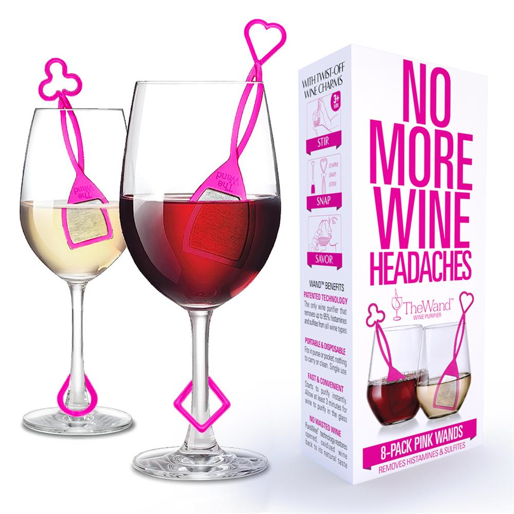 The Wand Wine Purifier 8 Pack - Pink.
