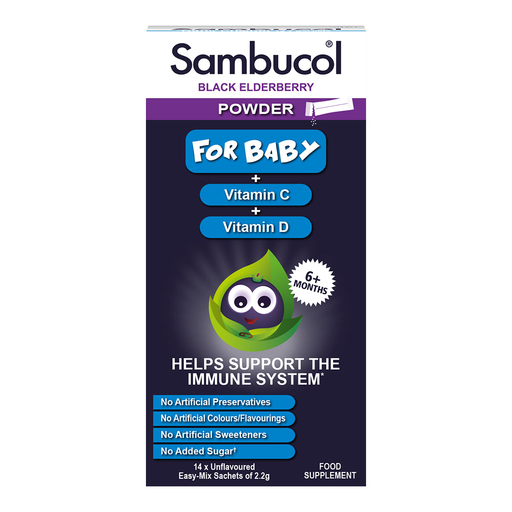 Sambucol Baby Powder 14 sachets.