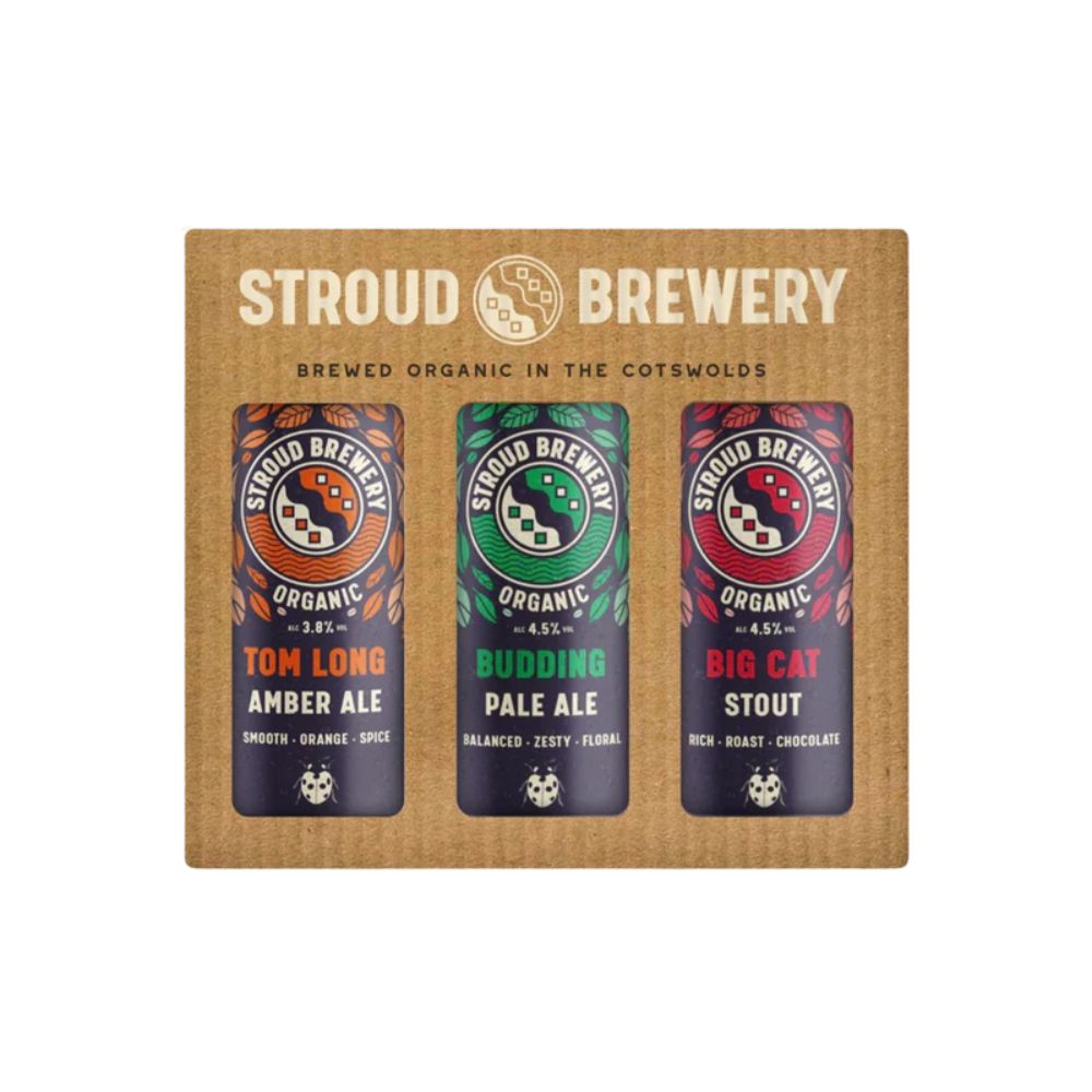 Organic Beer Can Gift Box (3 x 440ml) - Just Natural