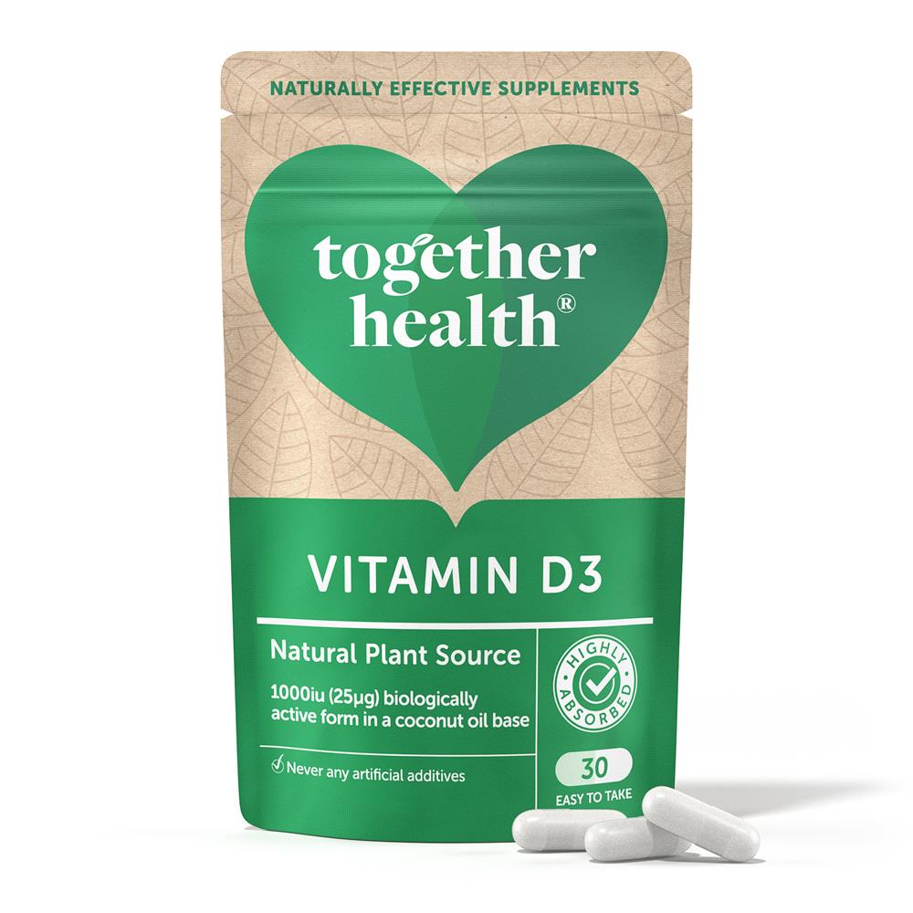 Together Vegan Vitamin D3 30 Capsules.