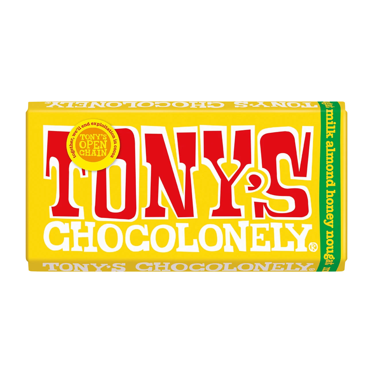 32 % Almond Honey Nougat Chocolate Bar 180g - Just Natural