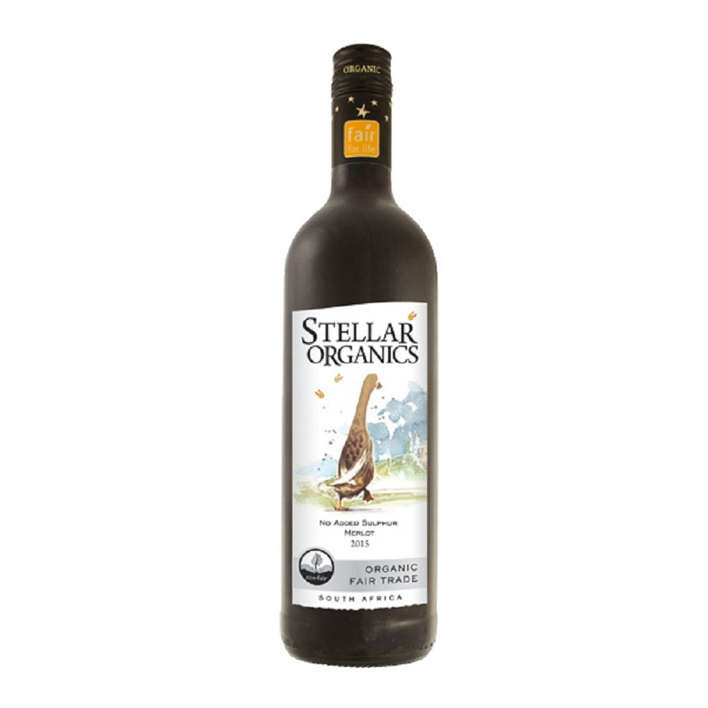 Merlot 'Running Duck' NO SULPHUR ADDED, South Africa Organic Red Wine - Just Natural