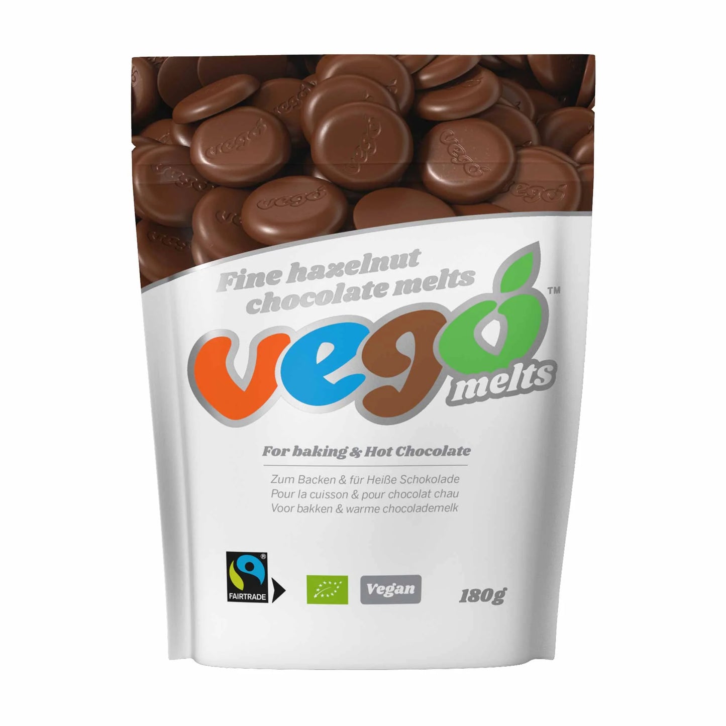 Fine Hazelnut Chocolate Melts 180g - Just Natural