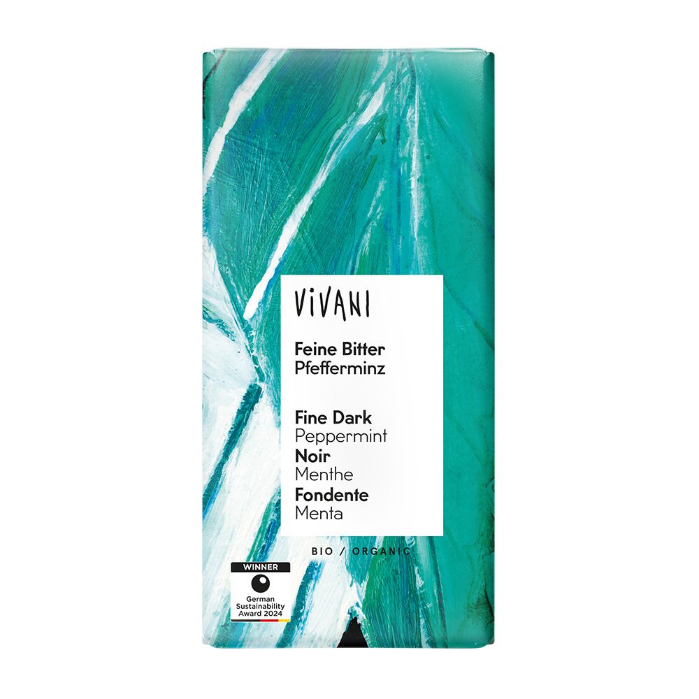 Dark Peppermint Chocolate Organic 100g.