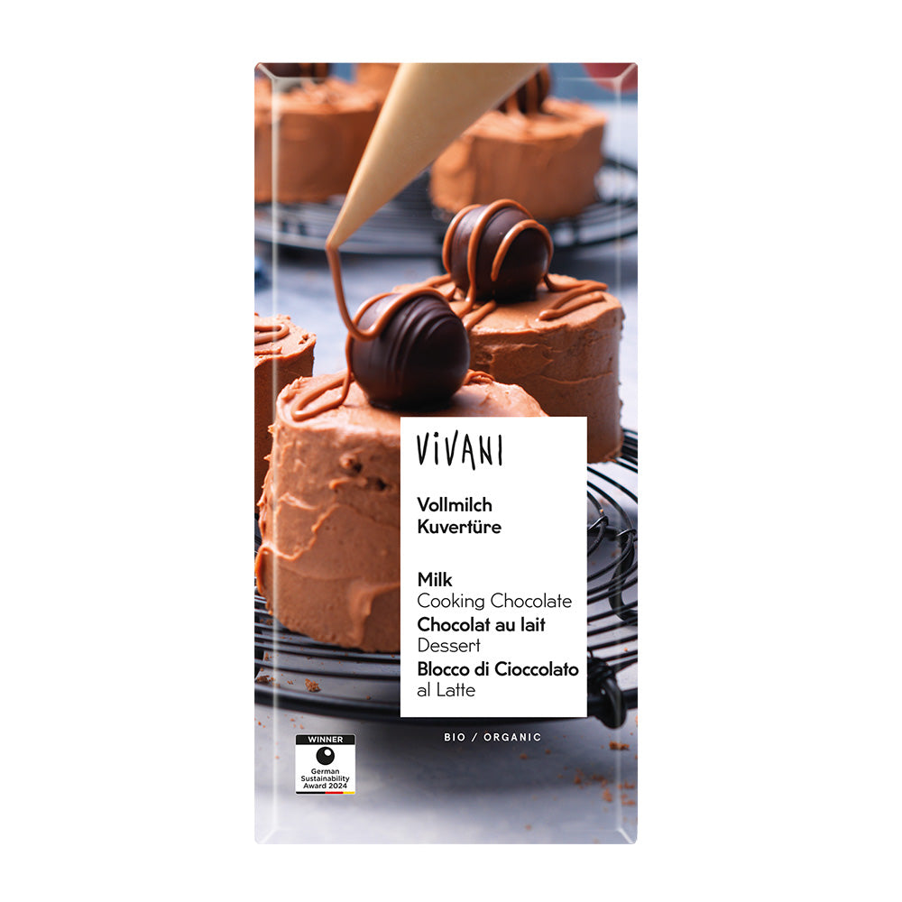 Milk Cooking Chocolate Organic 200g.