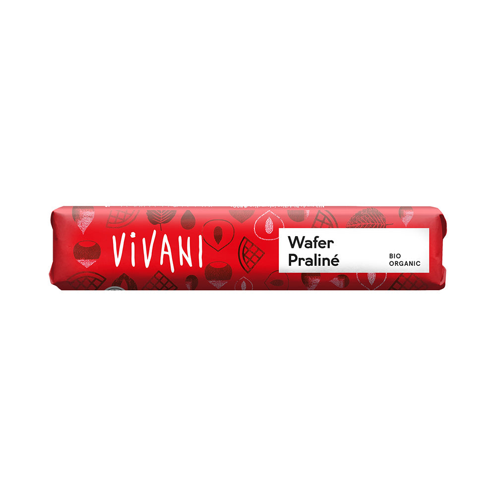 Mini Milk Chocolate Wafer Praline Organic 40g.