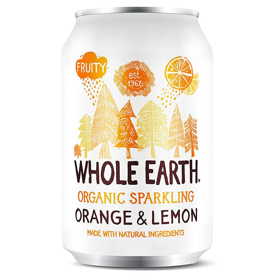Organic Lightly Sparkling Orange & Lemon Drink 330ml - Just Natural