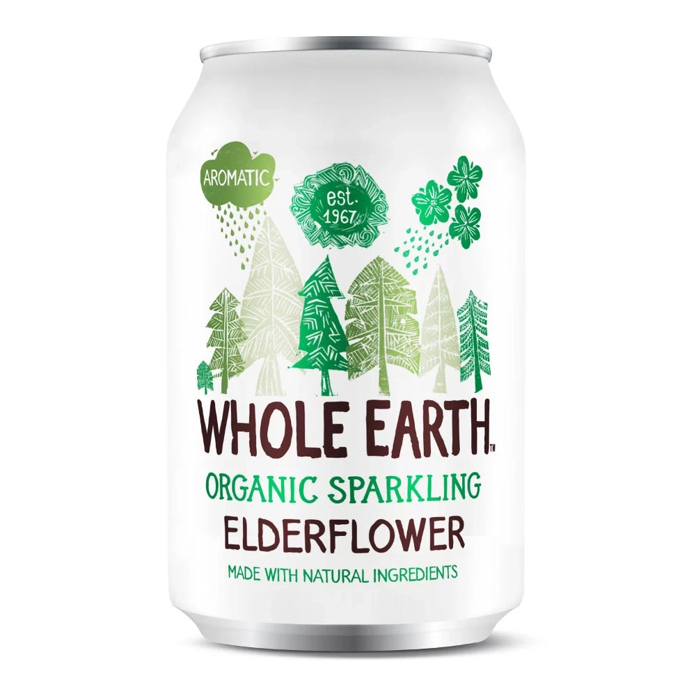Organic Sparkling Elderflower Drink 330ml - Just Natural
