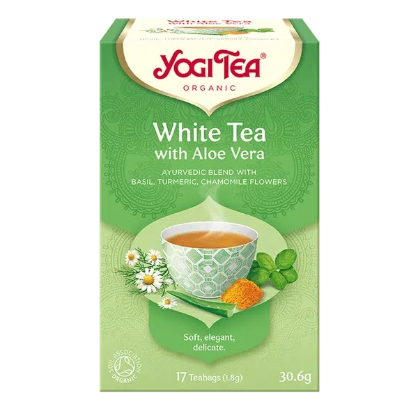 White Tea Aloe Vera Organic 17 Teabags - Just Natural