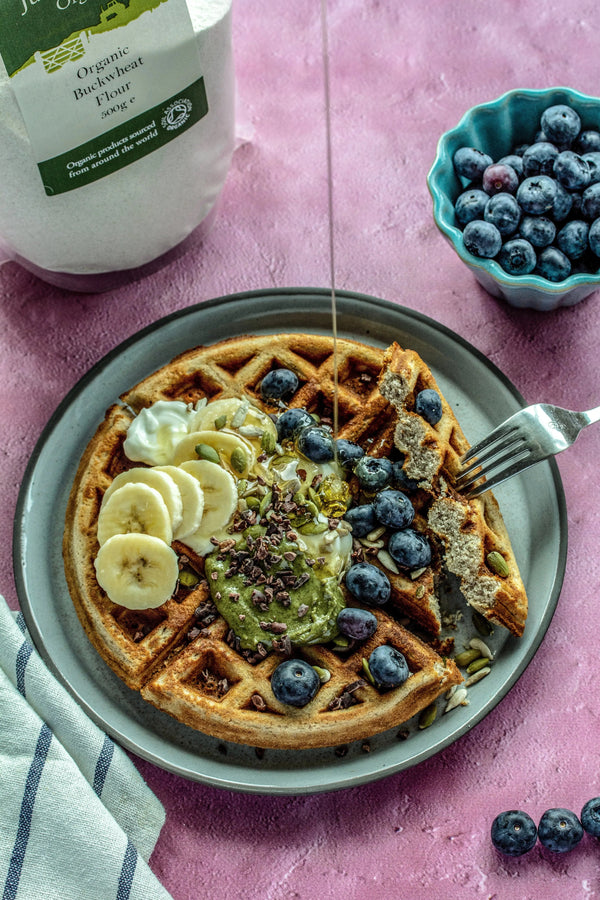 Buckwheat Almond Waffles image
