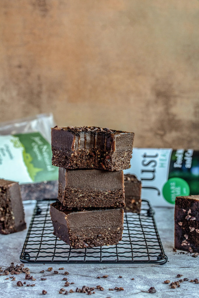Coffee-Fudge-Raw-Brownies Just Natural
