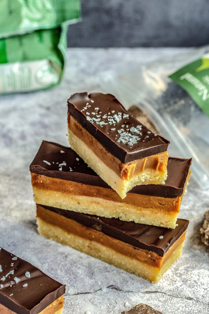 Five-Ingredient-Twix-Layer-Bars Just Natural