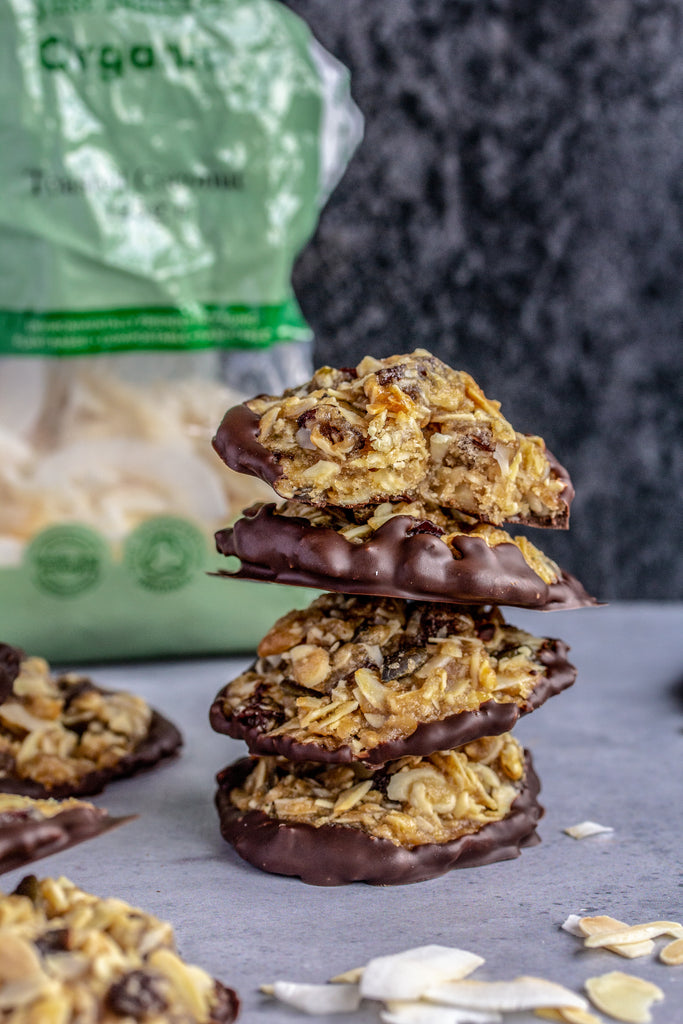 Chocolate Dunked Florentines