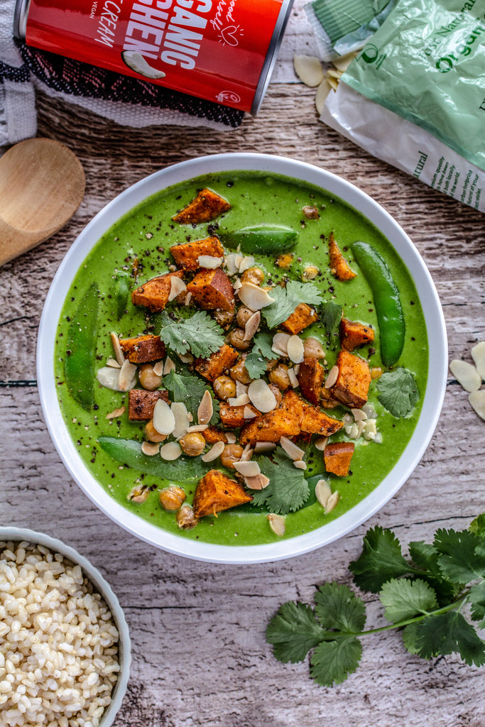 Sweet Potato Chickpea Green Curry image