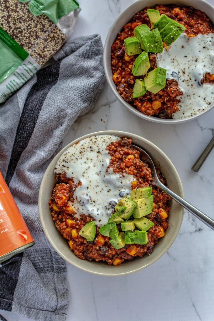 Quinoa Black Bean & Corn Chili - Just Natural